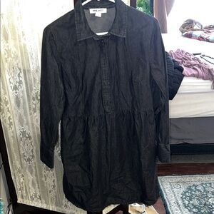 Nine West Charcoal Shirt Dress